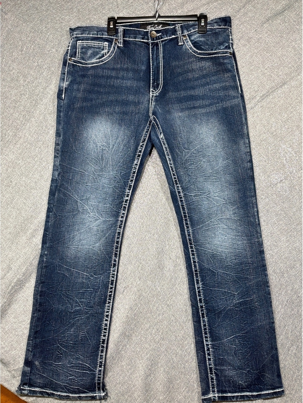 True Luck Men's Blue Denim Jeans Size 36x32
